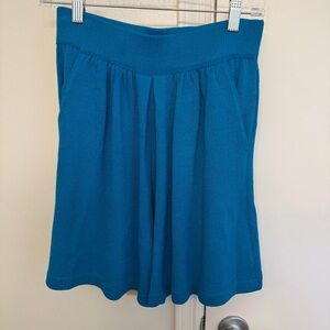 St. John Santana Knit Shorts Blue Women’s Size 4 Designer Pull On
